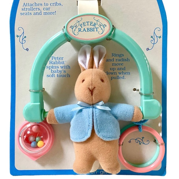 VINTAGE EDEN MY FIRST BEATRIX POTTER - PETER RABBIT, TAKE ALONG ACTIVITY TOY - Picture 3 of 7
